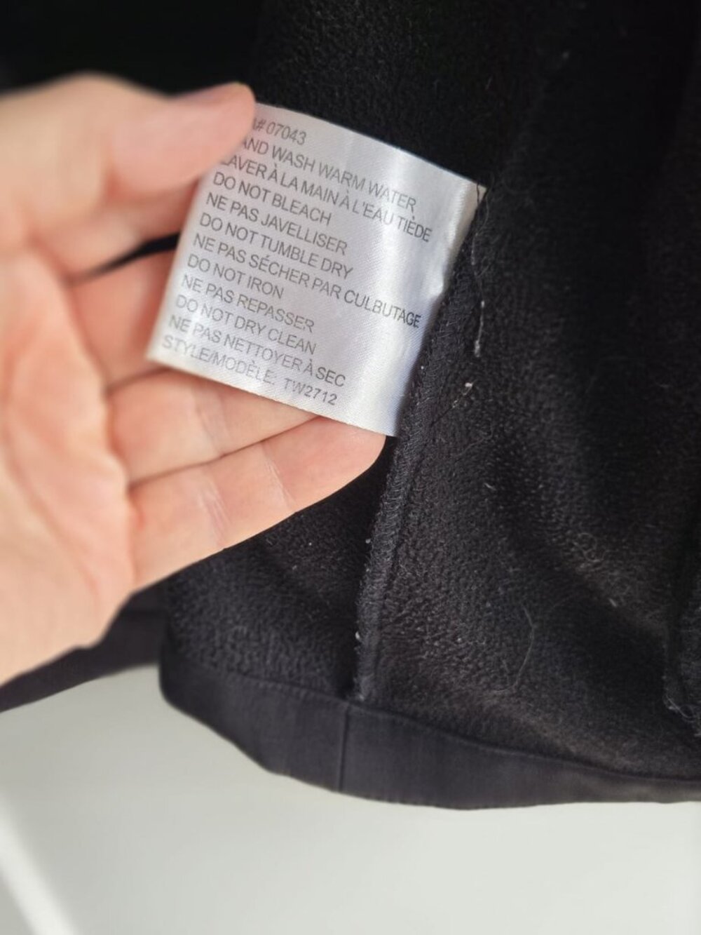 Terramar Black Hooded Softshell Fleece Jacket Size L PTP21 - Picture 12 of 12